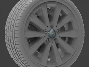 mercedes e 350 d alloy wheel 3D Model