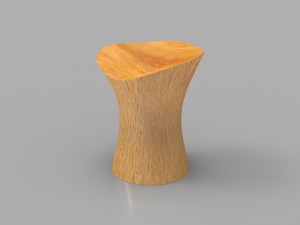 rocking wooden chair Modelo 3D