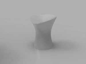rocking wooden chair 3D Model