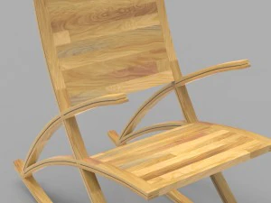wishbone rocking chair 3D Model