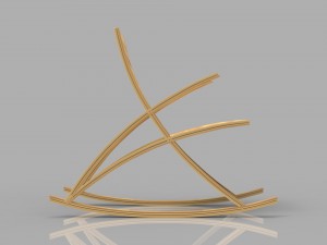 wishbone rocking chair 3D Model