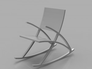 wishbone rocking chair 3D Model