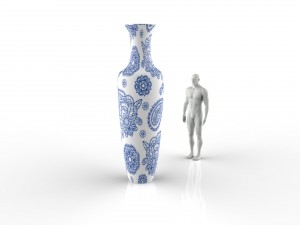 porcelain vase Modello 3D