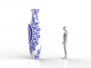 porcelain vase Modello 3D