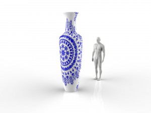 porcelain vase Modello 3D