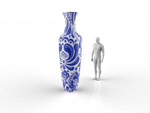 porcelain vase Modello 3D