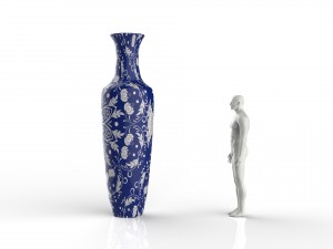 porcelain vase Modello 3D