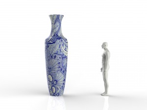 porcelain vase Modello 3D