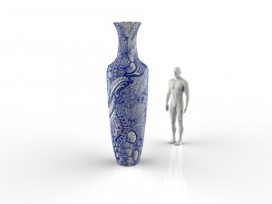 porcelain vase Modello 3D