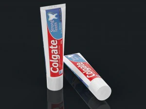 toothbrush with toothpaste 3D Model