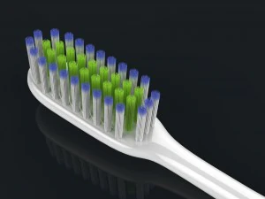 toothbrush with toothpaste 3D Model