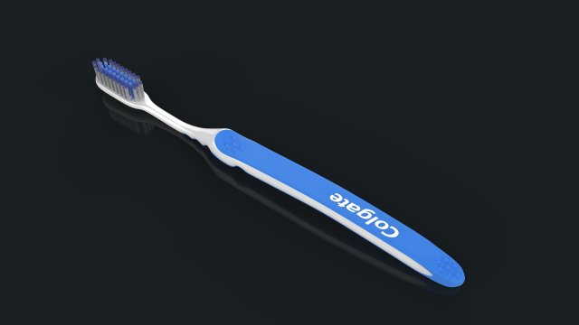 toothbrush with toothpaste 3D Model in Medical Equipment 3DExport