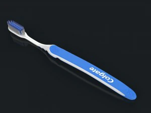 toothbrush with toothpaste 3D Model