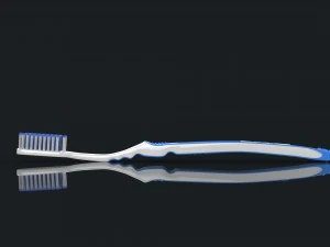 toothbrush with toothpaste 3D Model