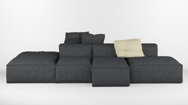 bonaldo peanut b 01 pillows Model 3D .c4d .max .obj .3ds .fbx .stl .blend 