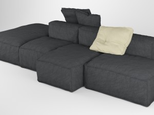 bonaldo peanut b 01 pillows Model 3D
