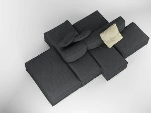 bonaldo peanut b 01 pillows 3D Model