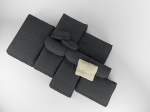 bonaldo peanut b 01 pillows Model 3D