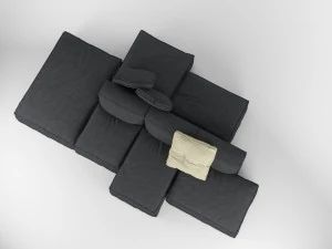 bonaldo peanut b 01 pillows 3D Model