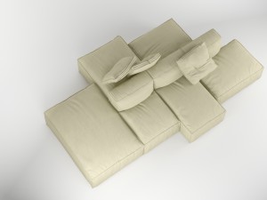 bonaldo peanut b 01 pillows Model 3D