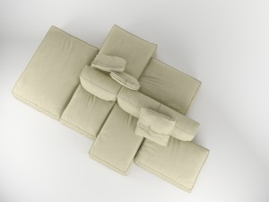 bonaldo peanut b 01 pillows Model 3D