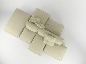 bonaldo peanut b 01 pillows 3D Model