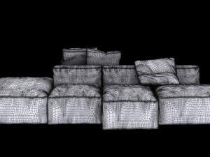 bonaldo peanut b 01 pillows Model 3D