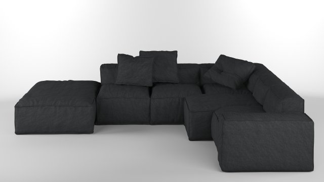bonaldo peanut b 02 pillows Model 3D .c4d .max .obj .3ds .fbx .stl .blend 