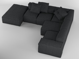 bonaldo peanut b 02 pillows Model 3D
