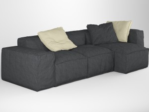 bonaldo peanut b 03 pillows Modèle 3D