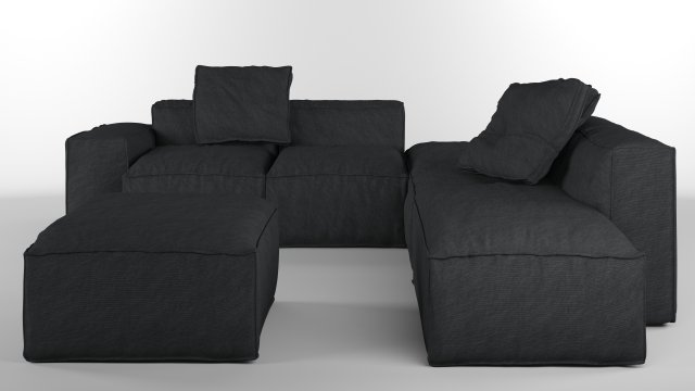bonaldo peanut b 04 pillows 3D Model .c4d .max .obj .3ds .fbx .stl .blend 