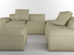 bonaldo peanut b 04 pillows 3D Model