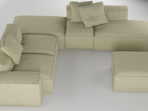 bonaldo peanut b 04 pillows 3D Model