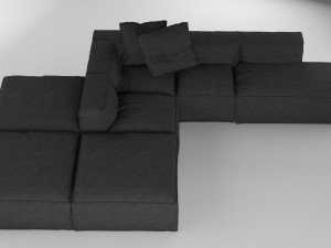 bonaldo peanut b 05 pillows 3Dモデル