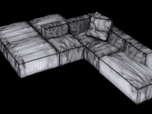 bonaldo peanut b 05 pillows 3Dモデル