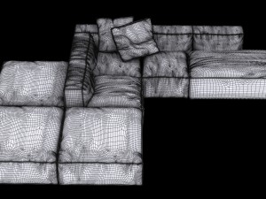 bonaldo peanut b 05 pillows 3Dモデル