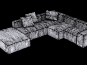 bonaldo peanut collection b01-b05 pillows 3D Model