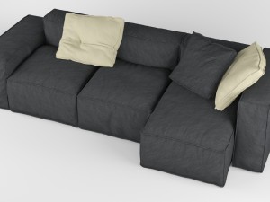 bonaldo peanut collection b01-b05 pillows 3D Model
