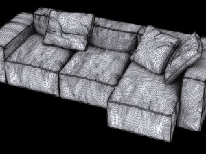 bonaldo peanut collection b01-b05 pillows 3D Model