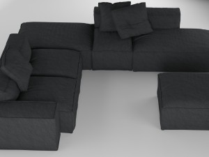 bonaldo peanut collection b01-b05 pillows 3D Model