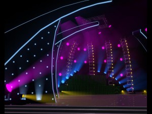 indoor stage - concert stage 3D मॉडल