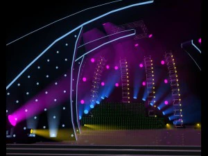 indoor stage - concert stage 3D Model