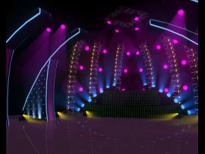 indoor stage - concert stage 3D Model