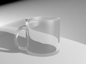 유리컵 3D 모델