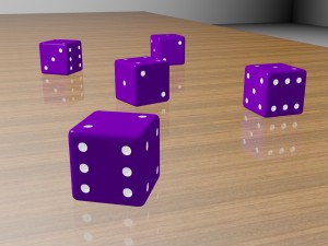 dice low poly model 3D Model