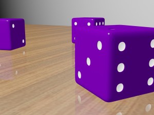 dice low poly model 3D Model