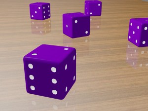 dice low poly model 3D Model