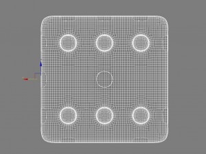dice low poly model 3D Model