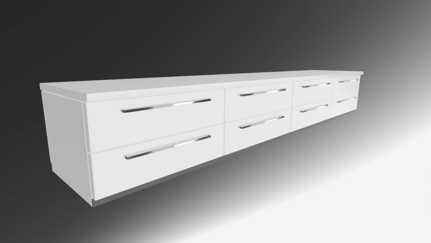 modern cupboard 3D Model .c4d .max .obj .3ds .fbx .stl .blend 