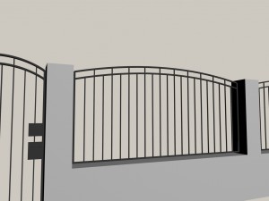 iron fence 3D Model